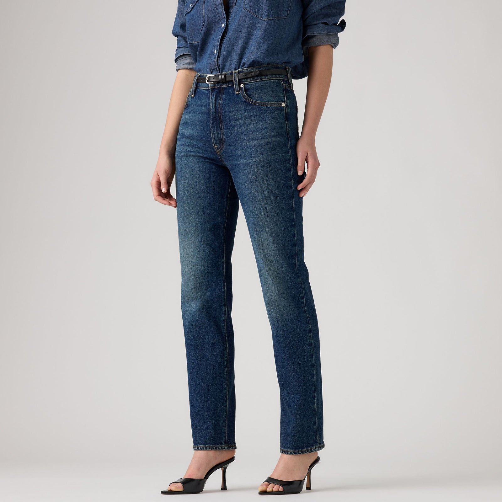 Main 5 - Levi's® Women's Ribcage Slim Jeans - 0081W0008