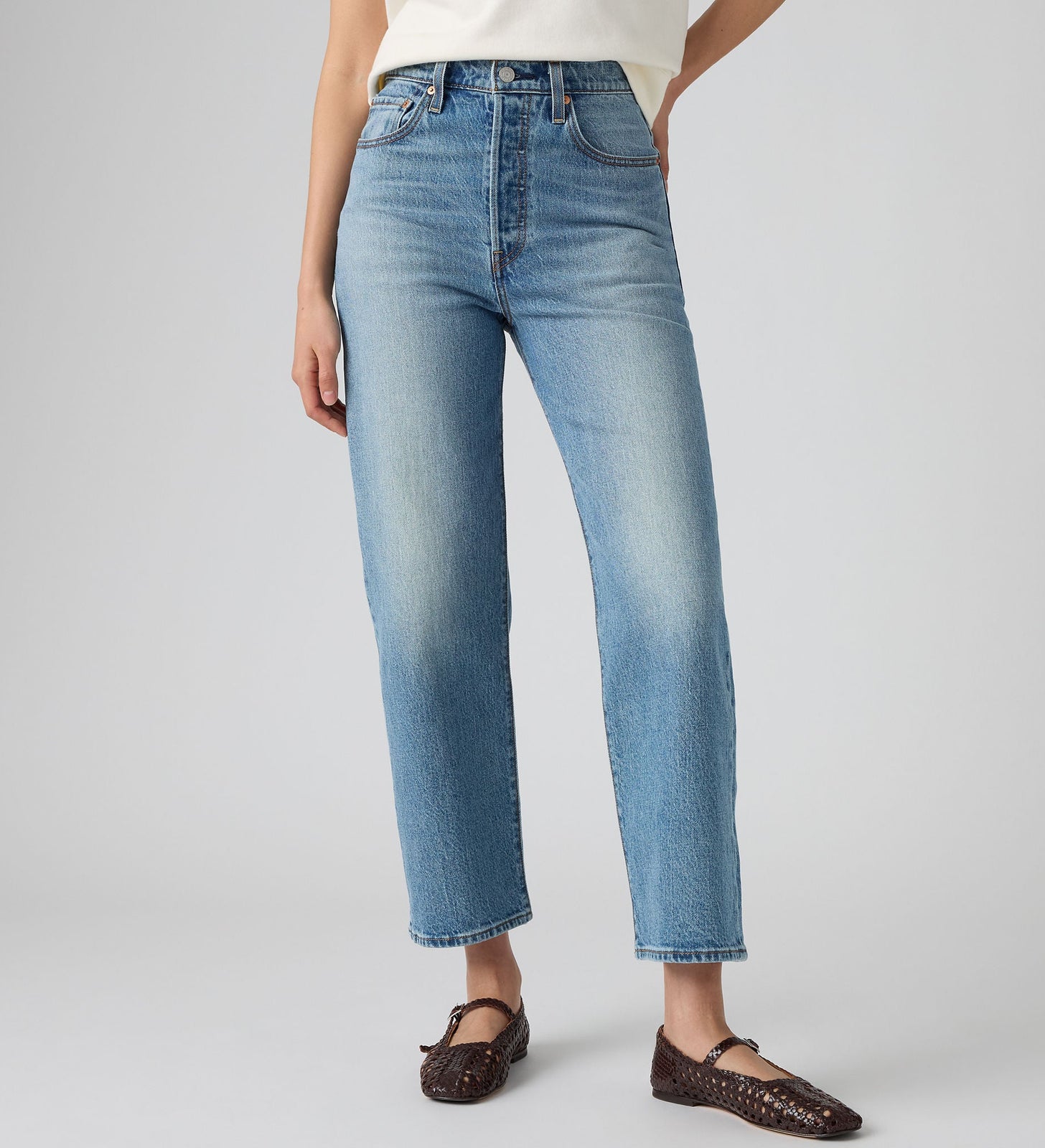 Main 5 - Levi's® Women's Ribcage Straight Ankle Jeans - 726930302