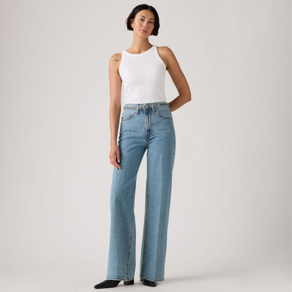 Thumbnail 4 - Levi's® Women's Ribcage Wide-Leg Belted Jeans - 005LK0000