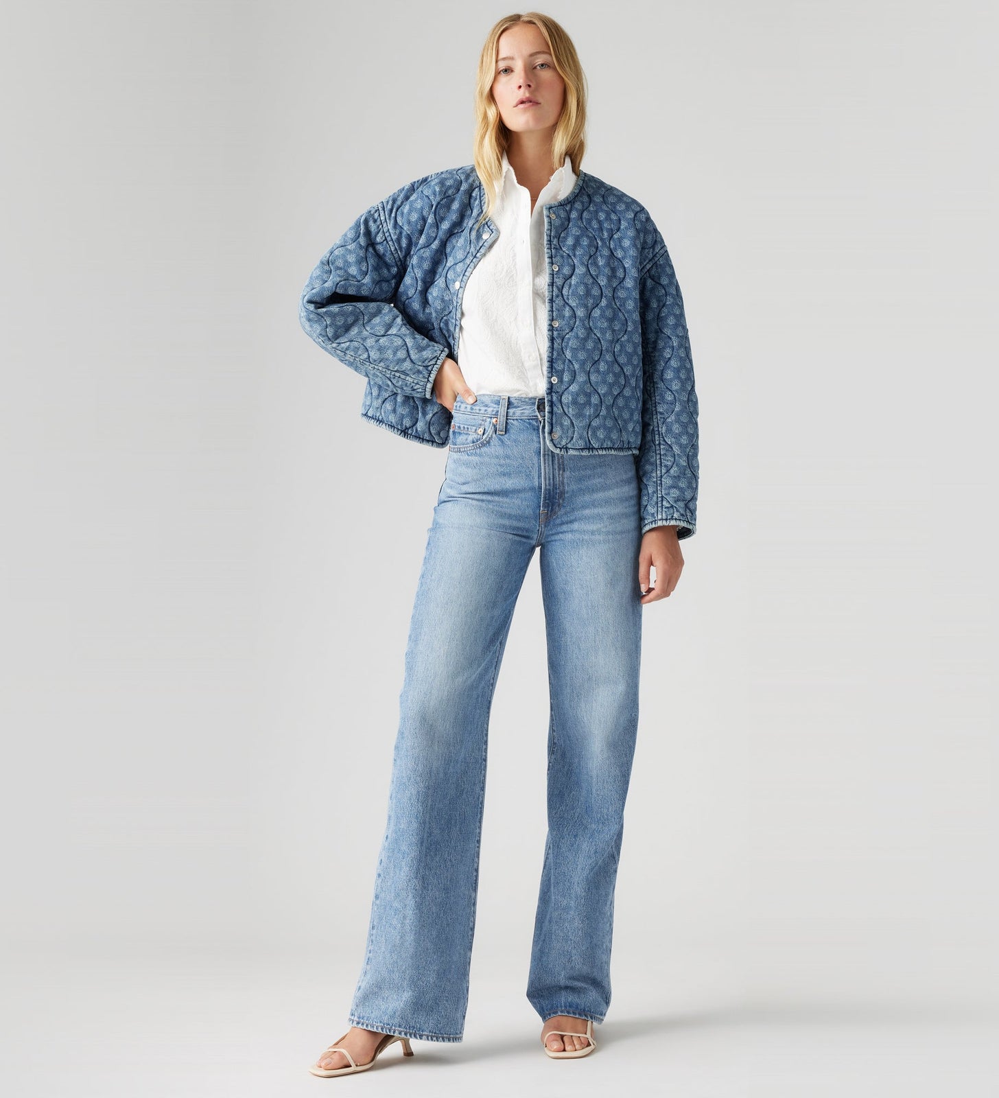 Main 4 - Levi's® Women's Ribcage Wide Leg Jeans - A60810020