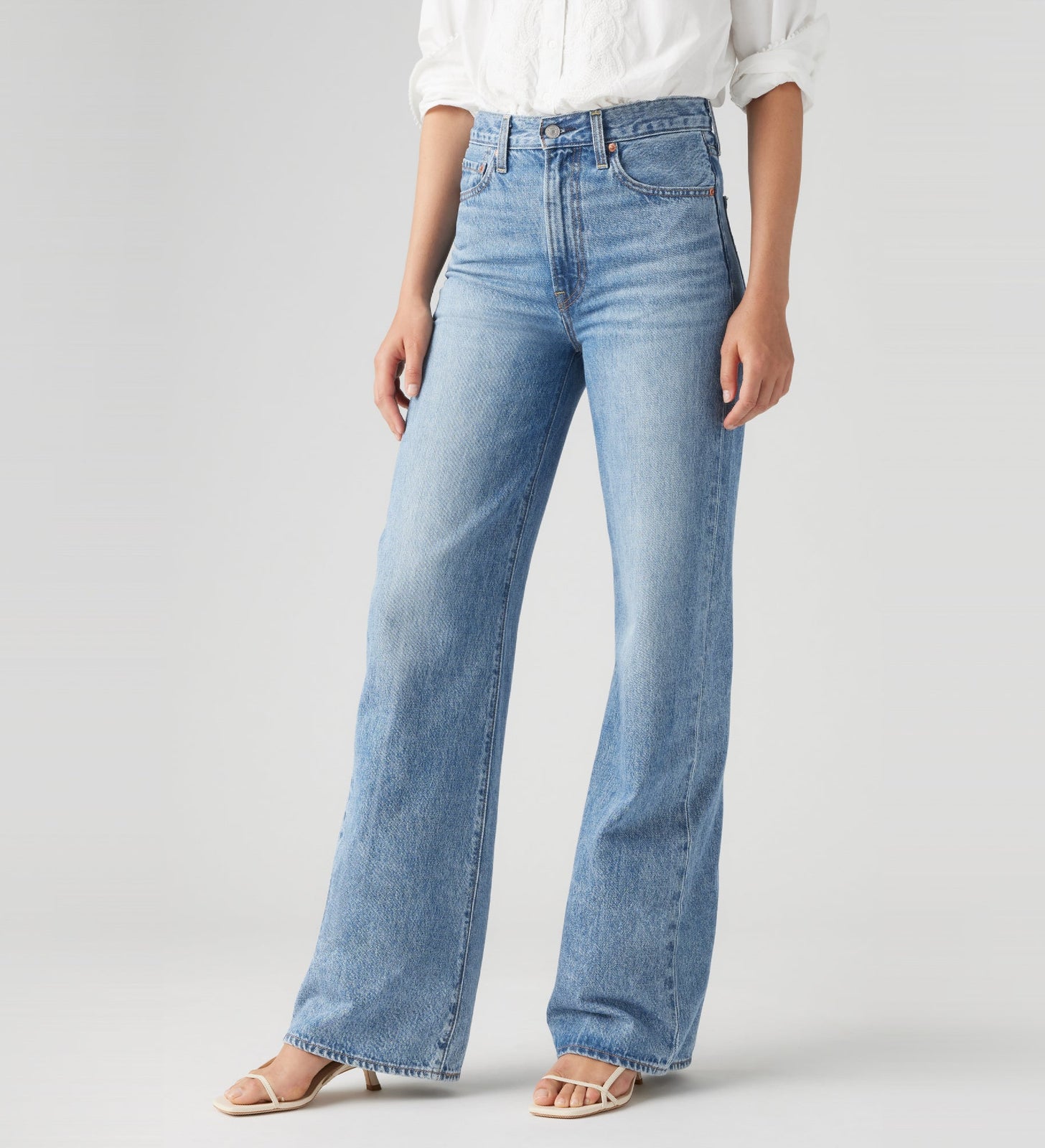 Main 5 - Levi's® Women's Ribcage Wide Leg Jeans - A60810020