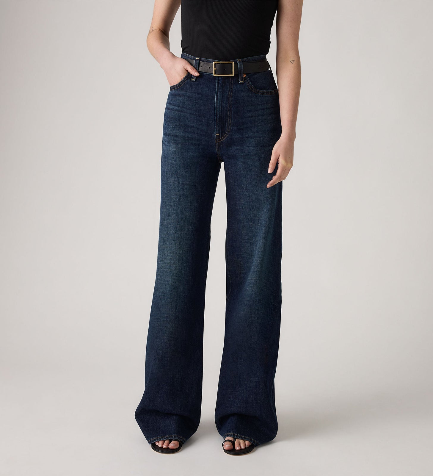 Main 5 - Levi's® Women's Ribcage Wide-Leg Jeans - A60810037