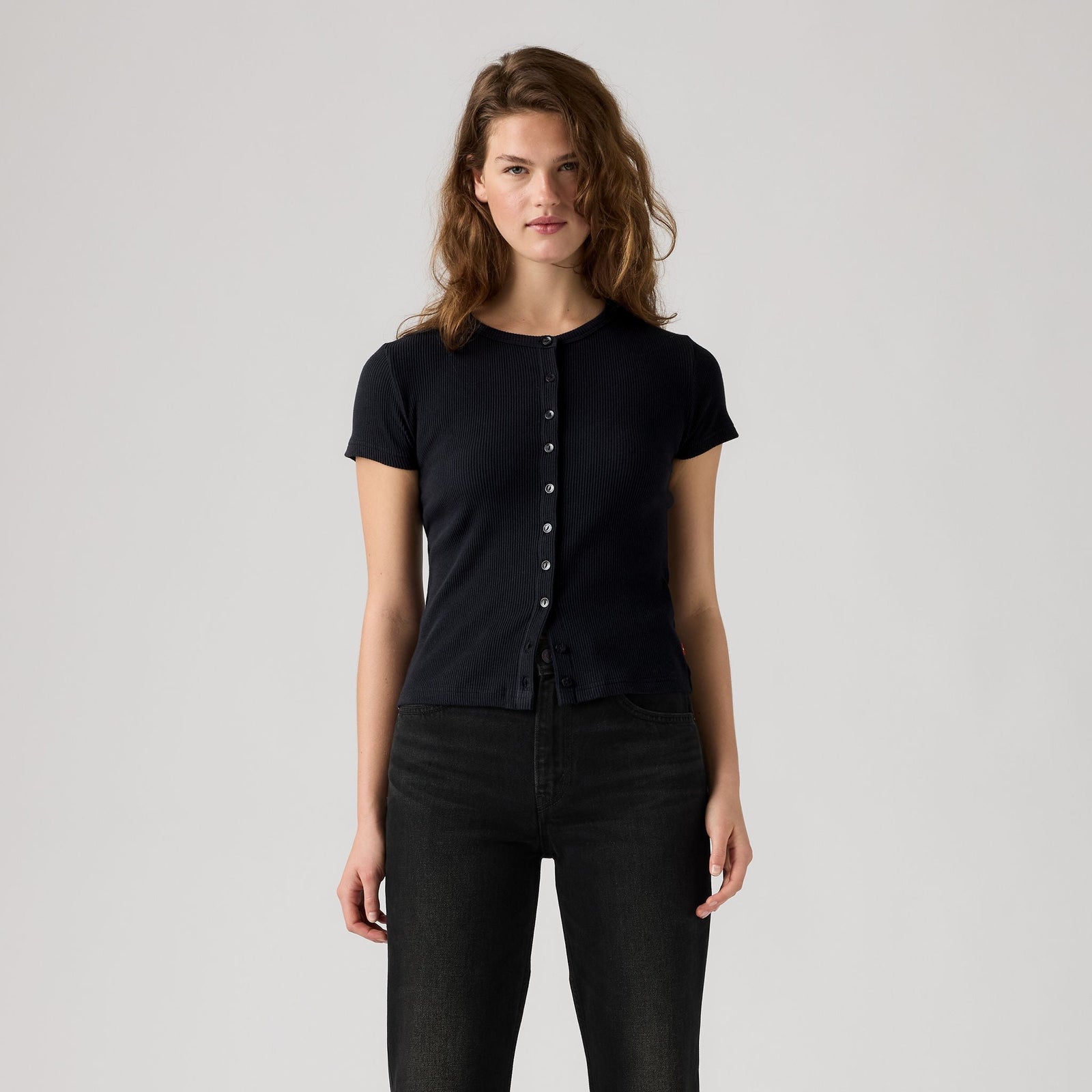 Main 3 - Levi's® Women's Rory Button Short-Sleeve Top - 0086M0000