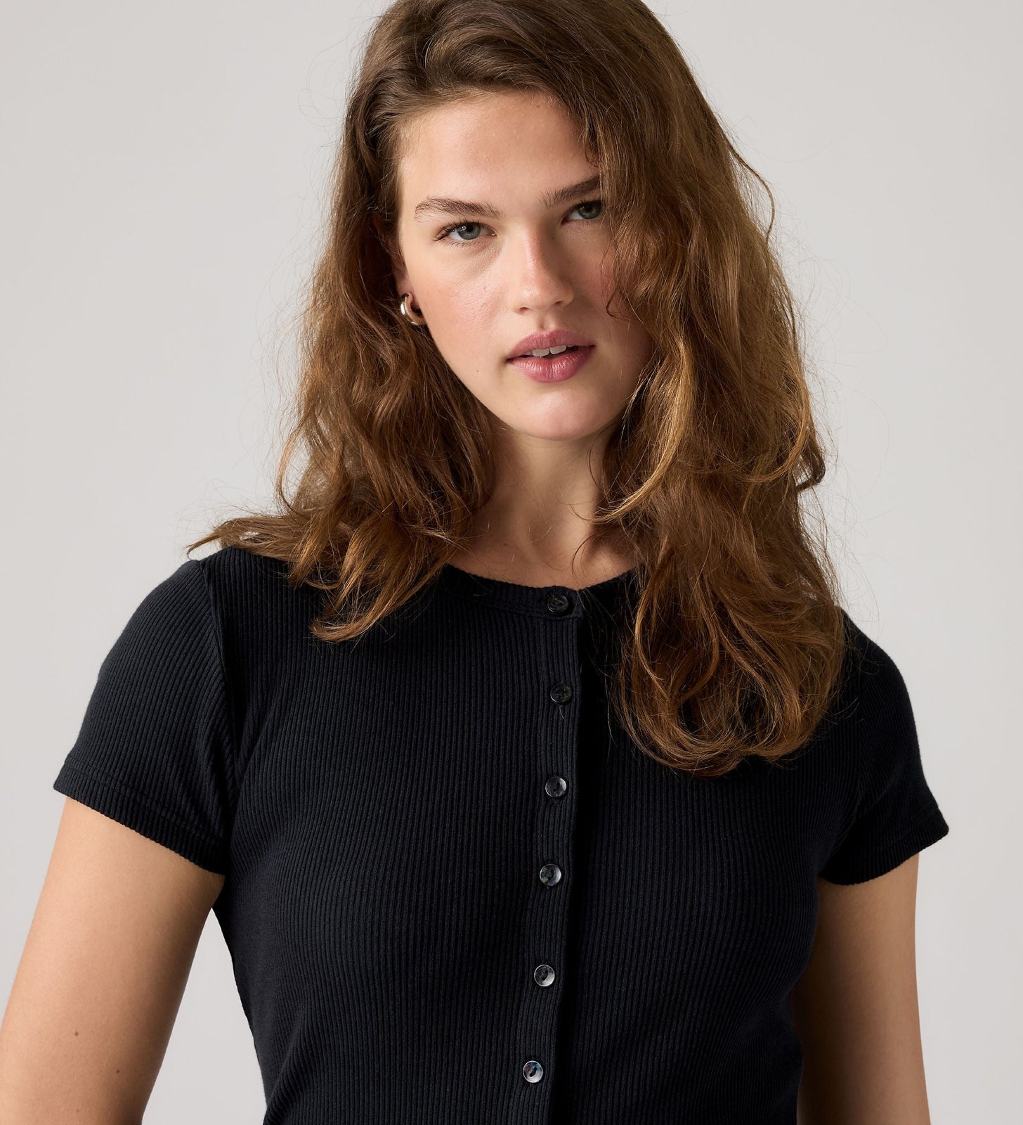 Main 4 - Levi's® Women's Rory Button Short-Sleeve Top - 0086M0000