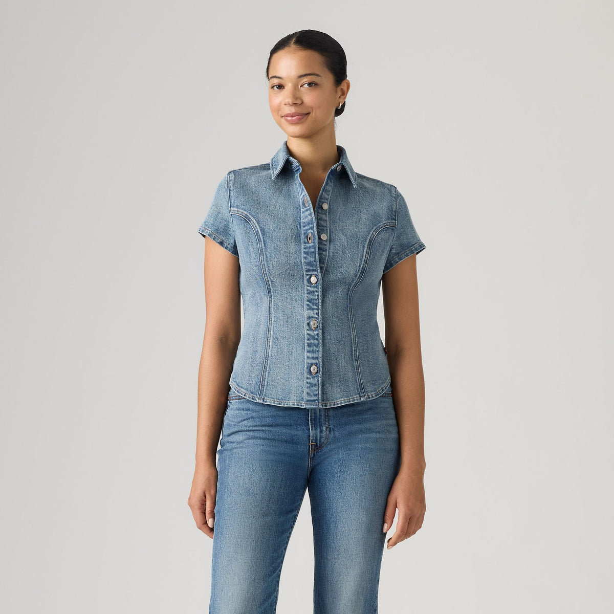 Levi's® Women's Short-Sleeve Shaped Denim Shirt