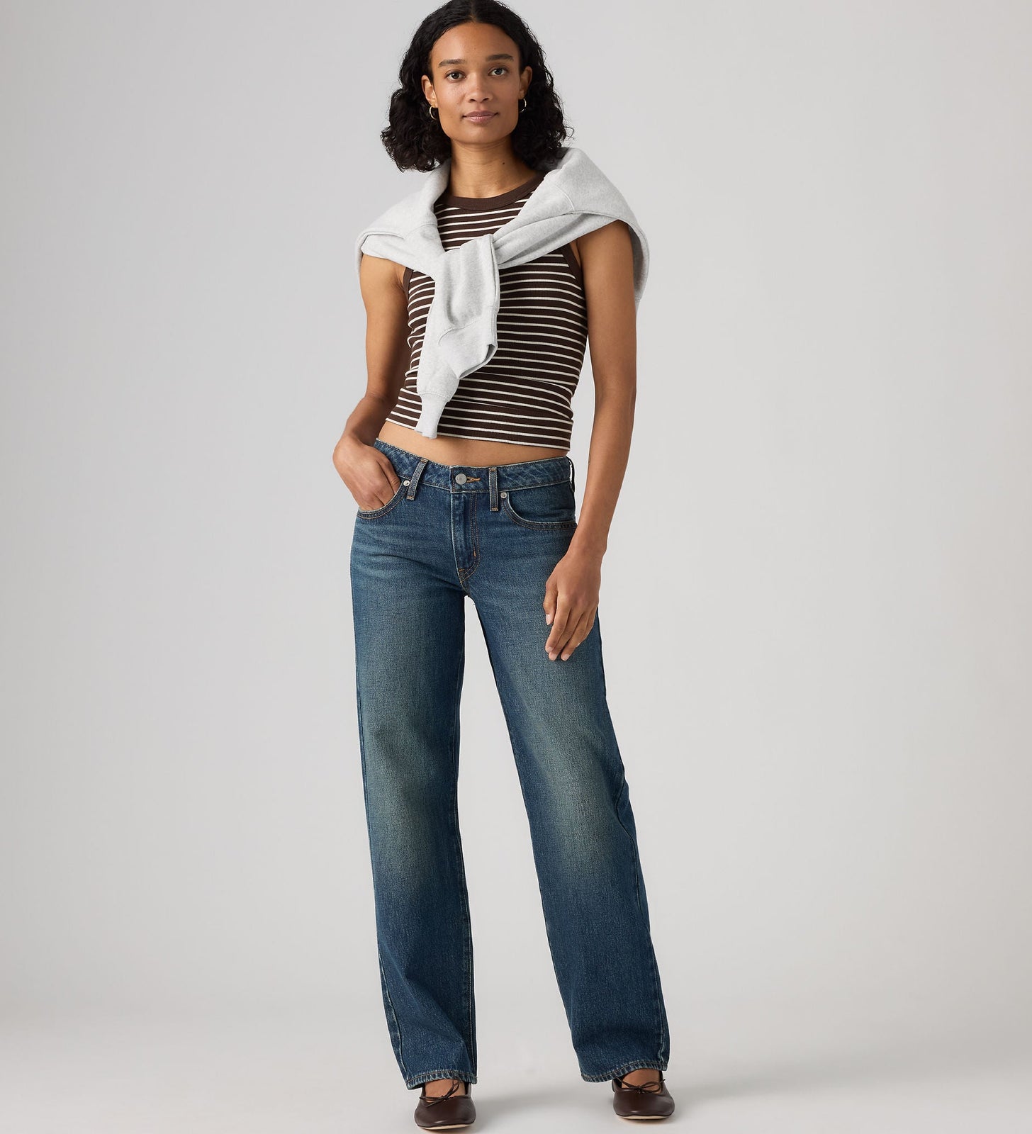 Main 1 - Levi's® Women's Superlow Straight Jeans - 0081X0009
