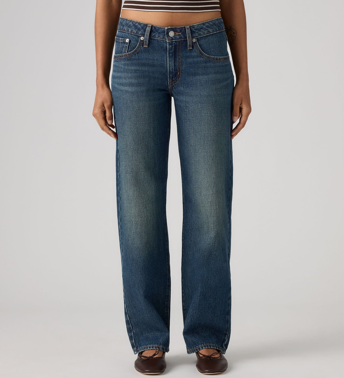 Main 5 - Levi's® Women's Superlow Straight Jeans - 0081X0009