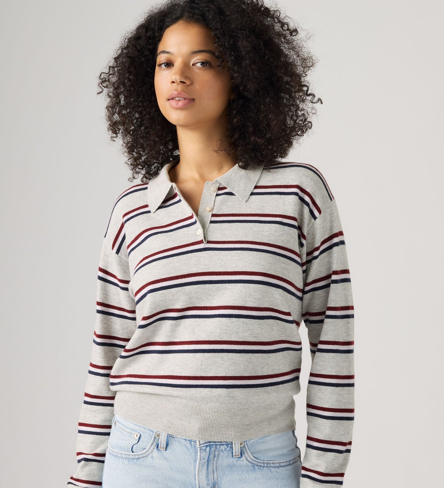 Main 1 - Levi's® Women's Supersoft Long-Sleeve Polo - 007VY0001