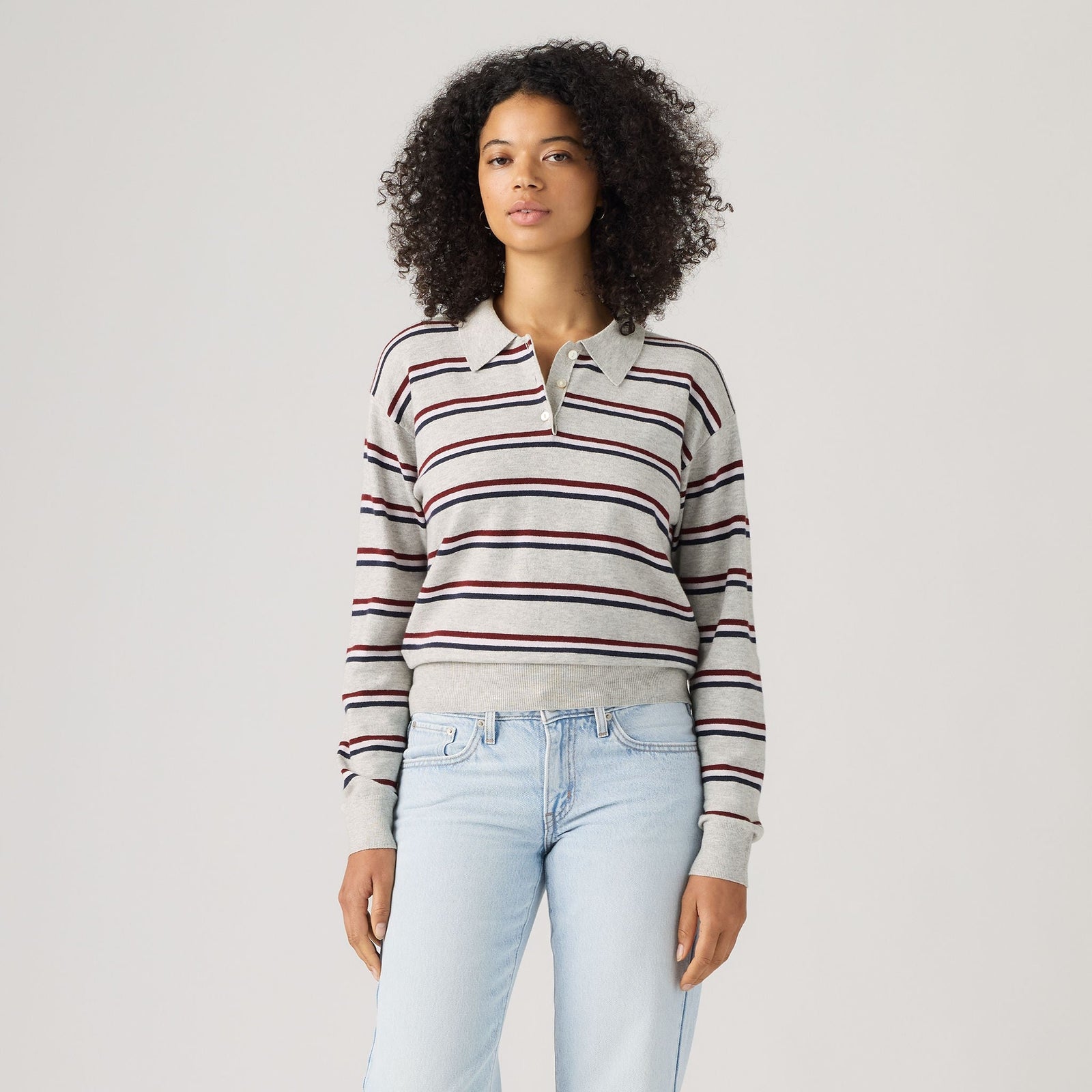 Main 3 - Levi's® Women's Supersoft Long-Sleeve Polo - 007VY0001