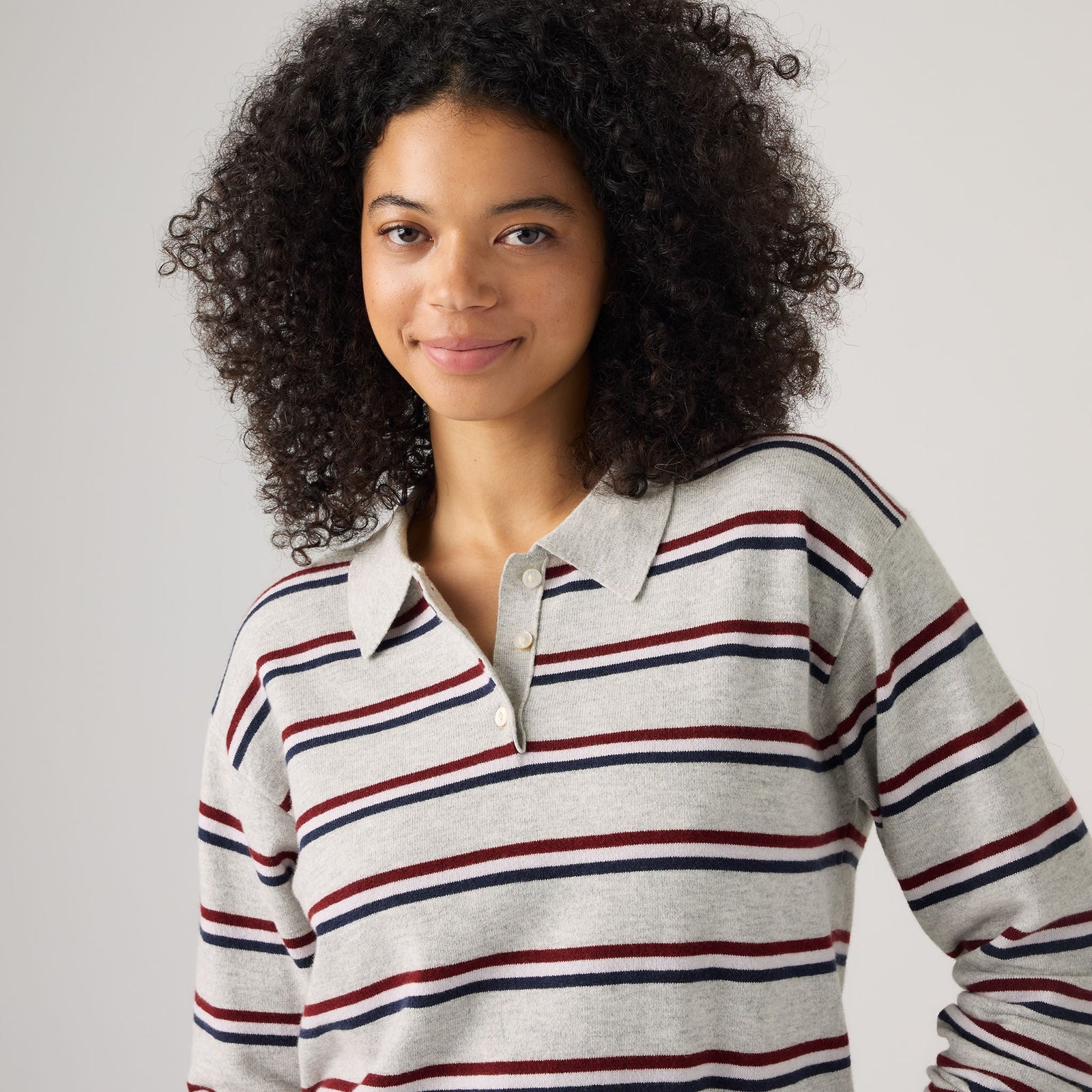 Main 4 - Levi's® Women's Supersoft Long-Sleeve Polo - 007VY0001