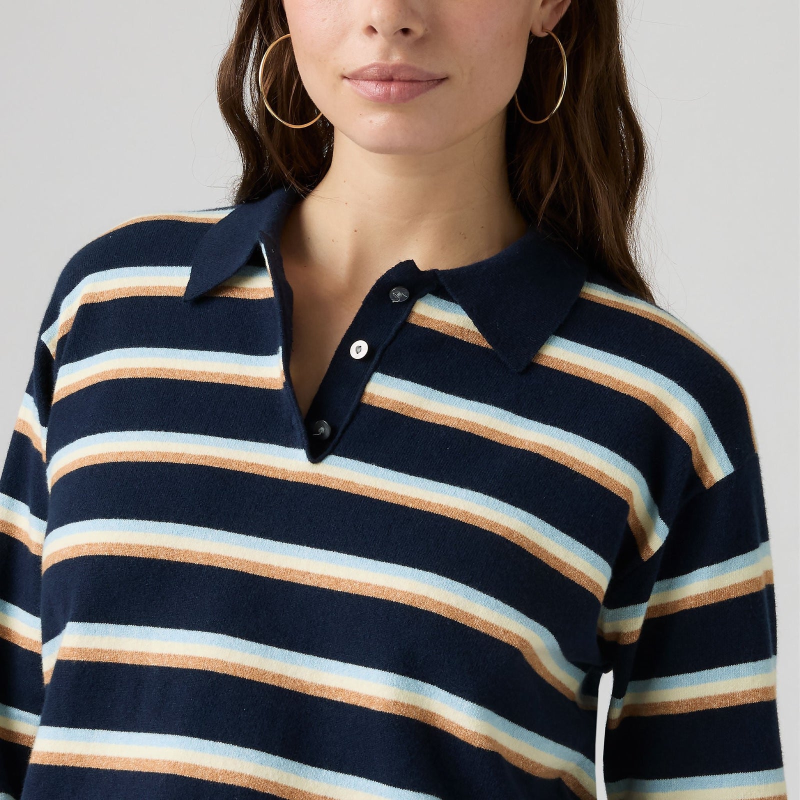Main 4 - Levi's® Women's Supersoft Long-Sleeve Polo - 007VY0003