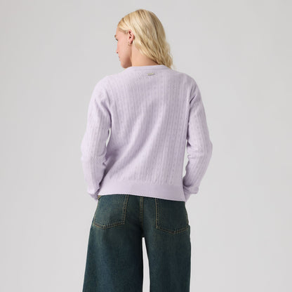 Thumbnail 2 - Levi's® Women's Supersoft Pointelle Crewneck Cardigan - 008SK0000