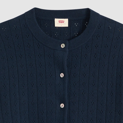 Thumbnail 2 - Levi's® Women's Supersoft Pointelle Crewneck Cardigan - 008SK0004