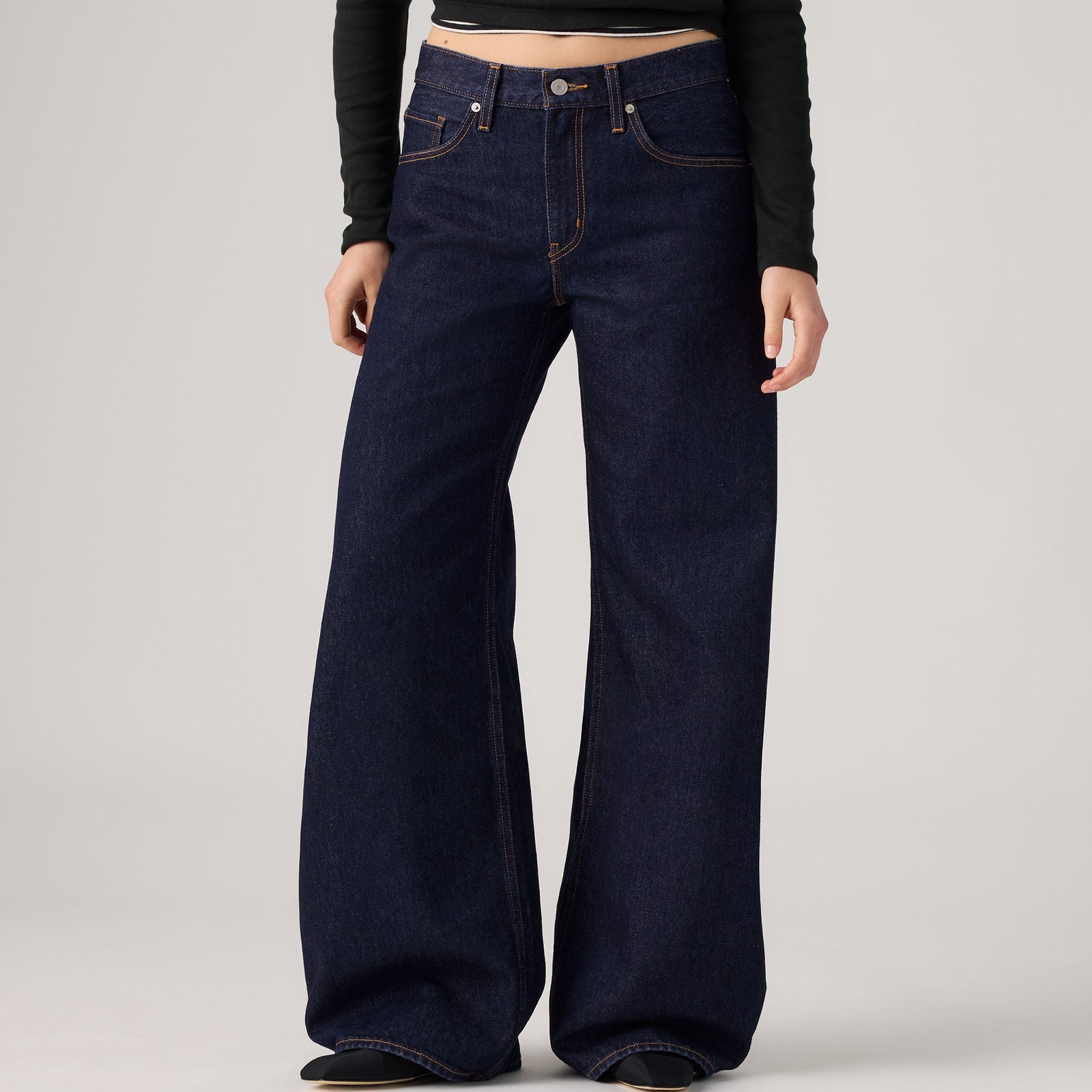 Main 5 - Levi's® Women's Teardrop Wide-Leg Jeans - 0098S0001
