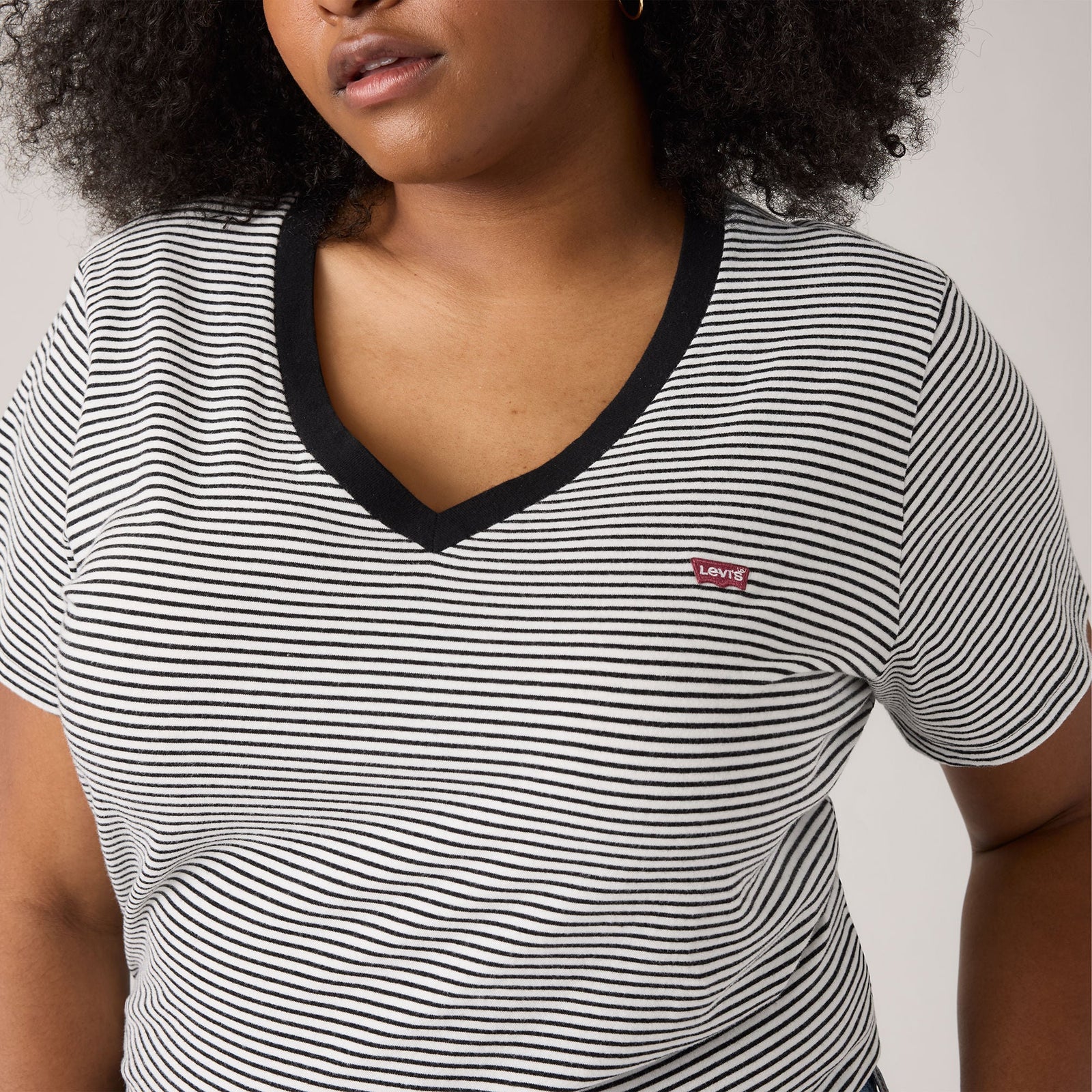 Main 4 - Levi's® Women's V-Neck T-Shirt (Plus Size) - A23230000