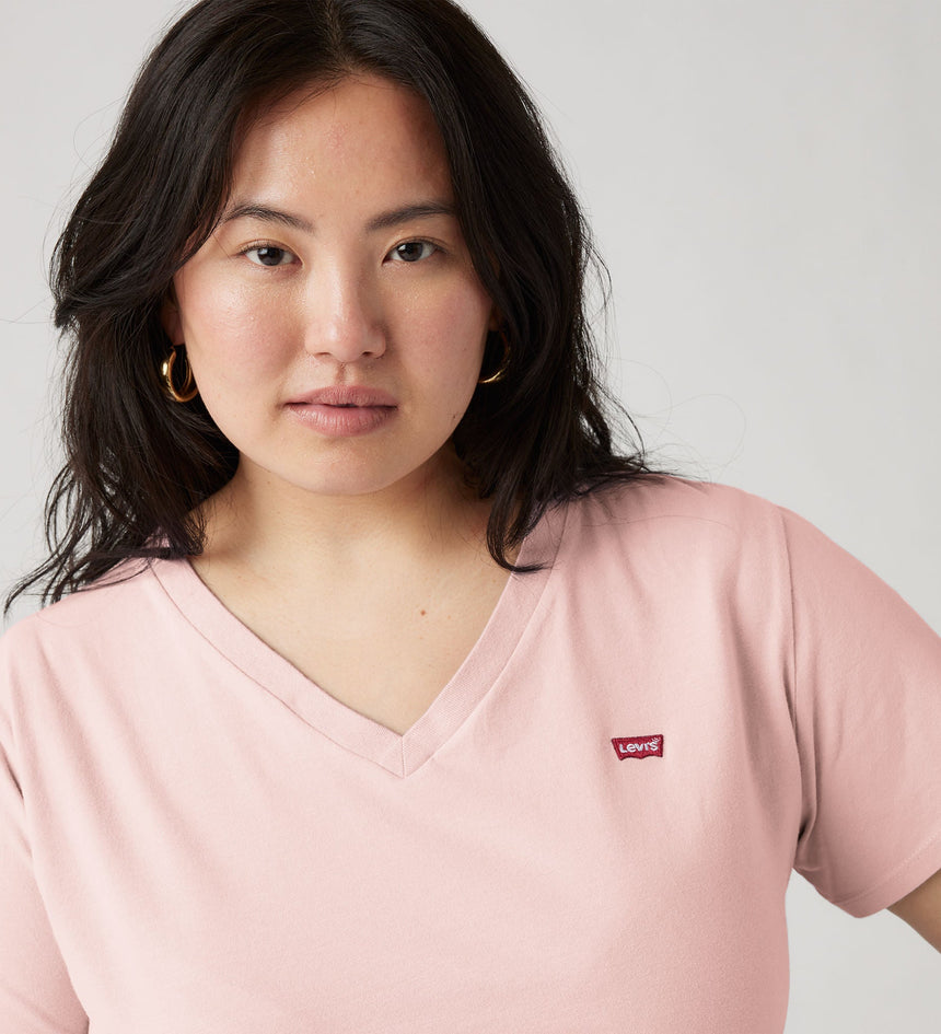 Main 4 - Levi's® Women's V-Neck T-Shirt (Plus Size) - A23230011