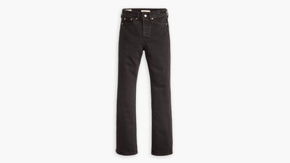 Flat-lay of Levi's Women's Wedgie Bootcut Jeans in black