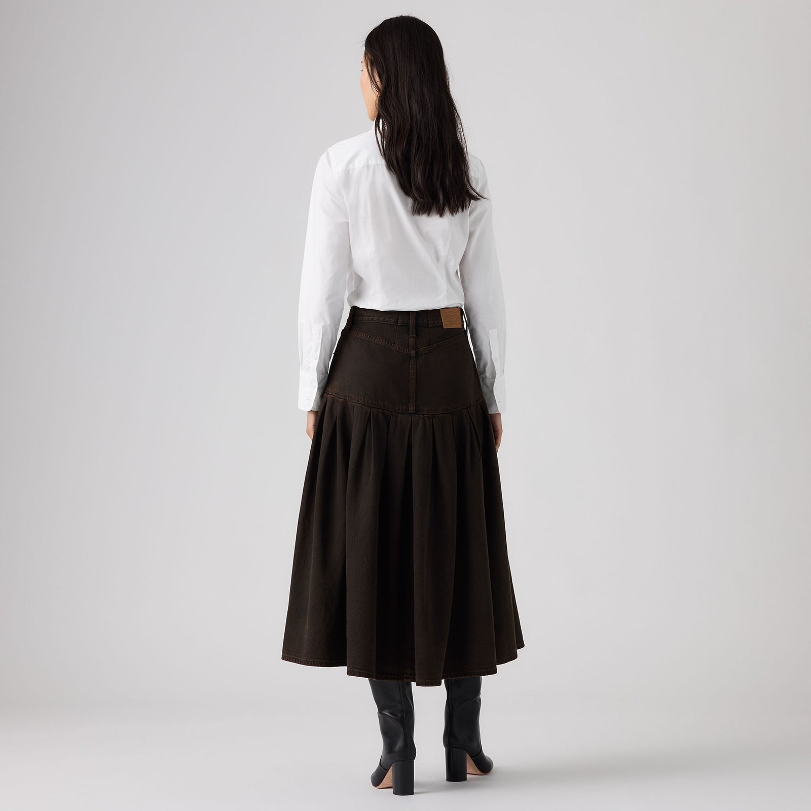 Main 2 - Levi's® Women's Yoked Pleated Skirt - 0089T0001