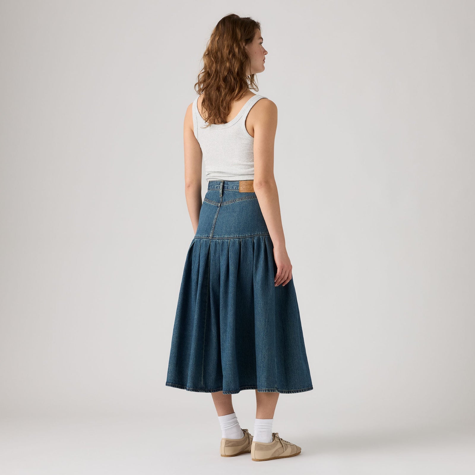 Main 2 - Levi's® Women's Yoked Pleated Skirt - 0089T0004