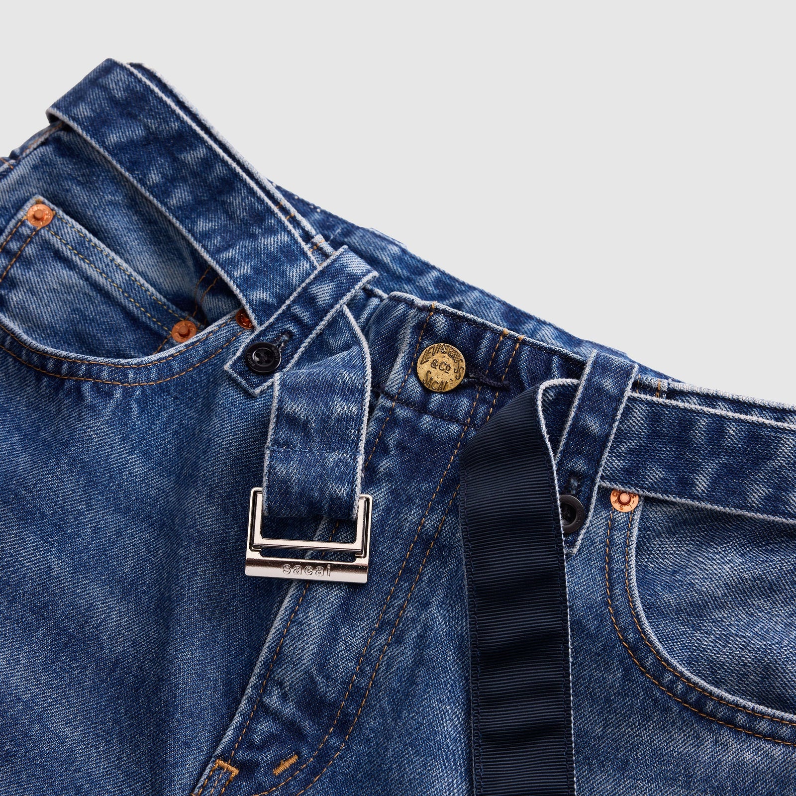 Main 11 - Levi’s® x sacai Belted Wide Pants - 008BK0002