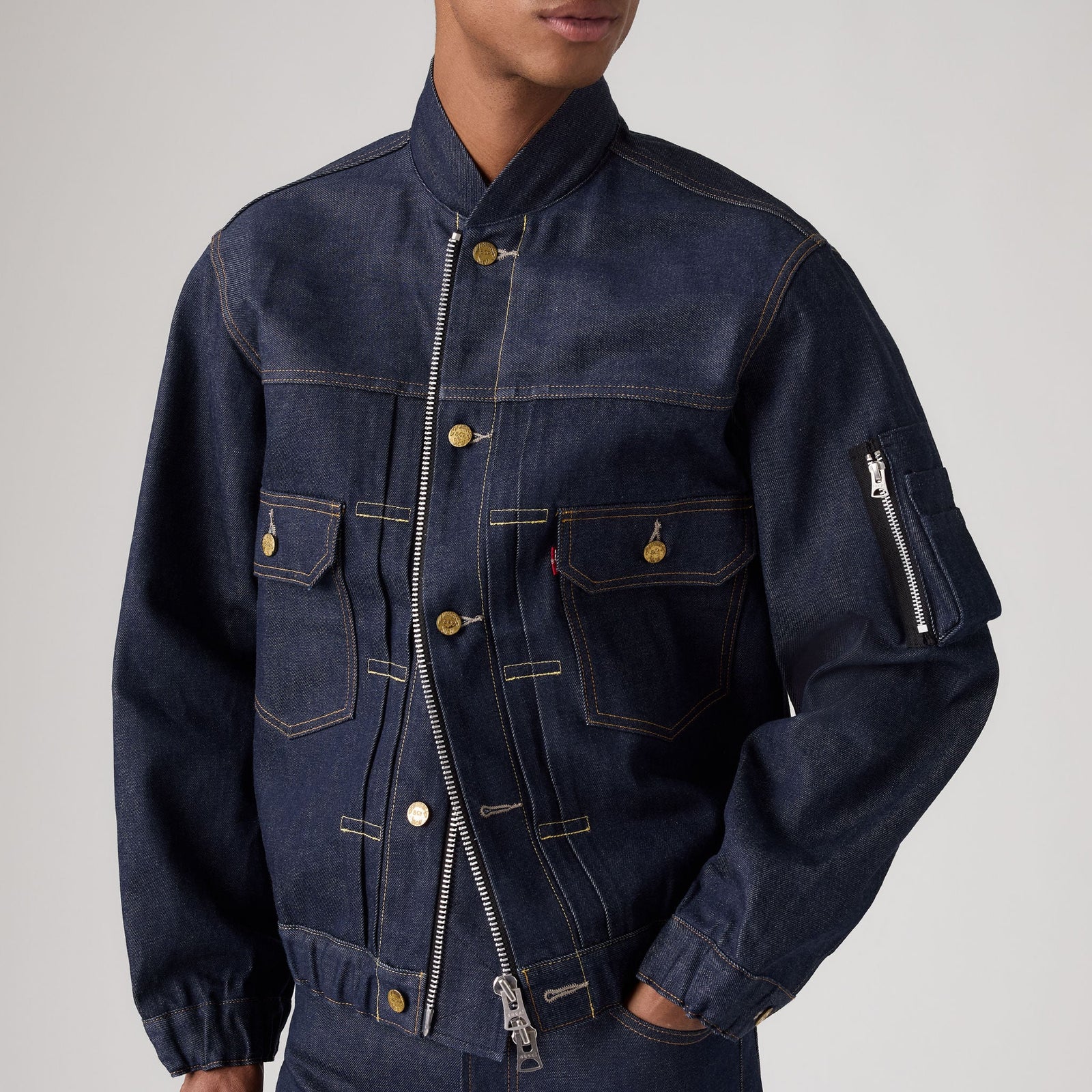 Main 4 - Levi’s® x sacai Men's Blouson Jacket - 008BJ0001