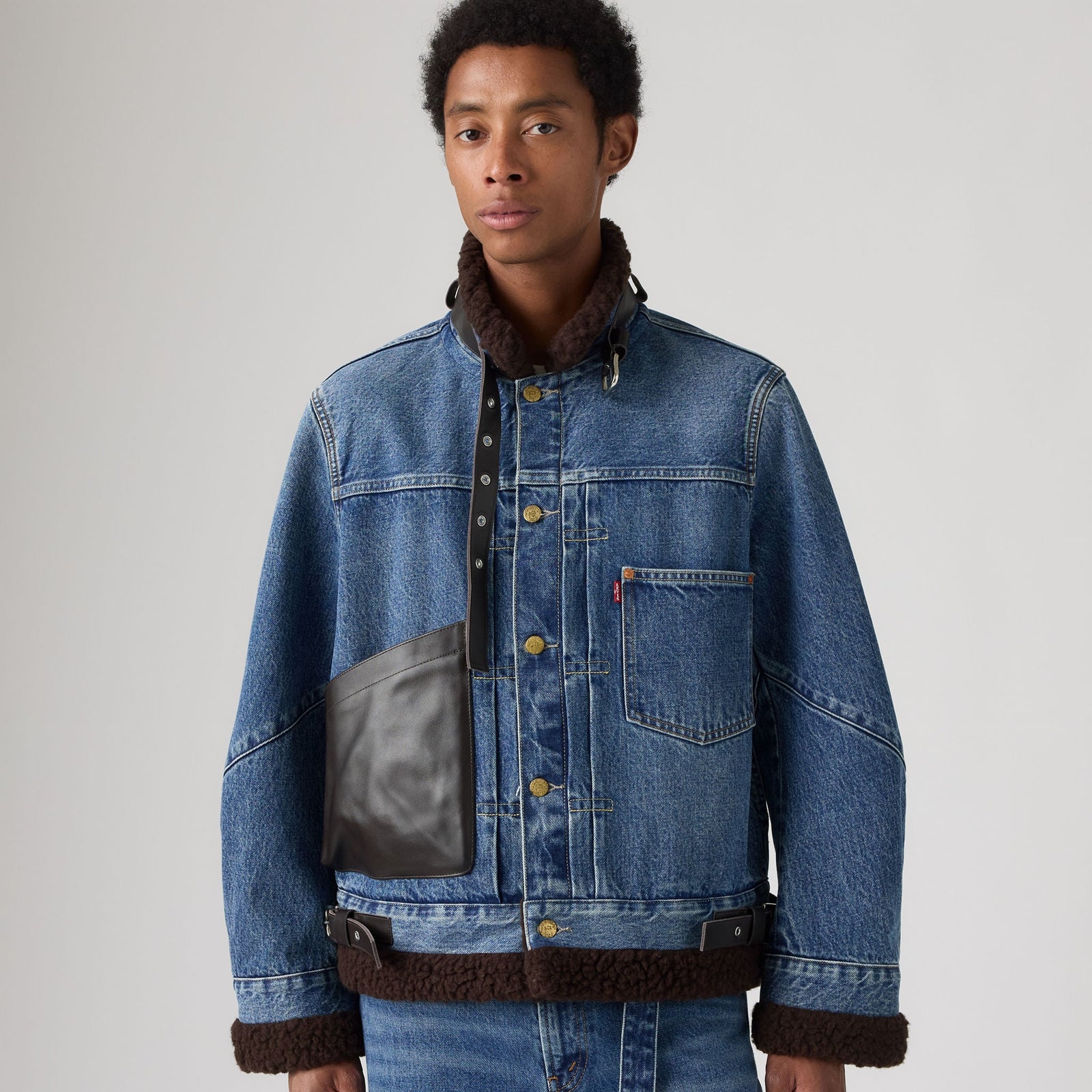 Main 1 - Levi’s® x sacai Men's Sherpa Jacket - 008BG0002