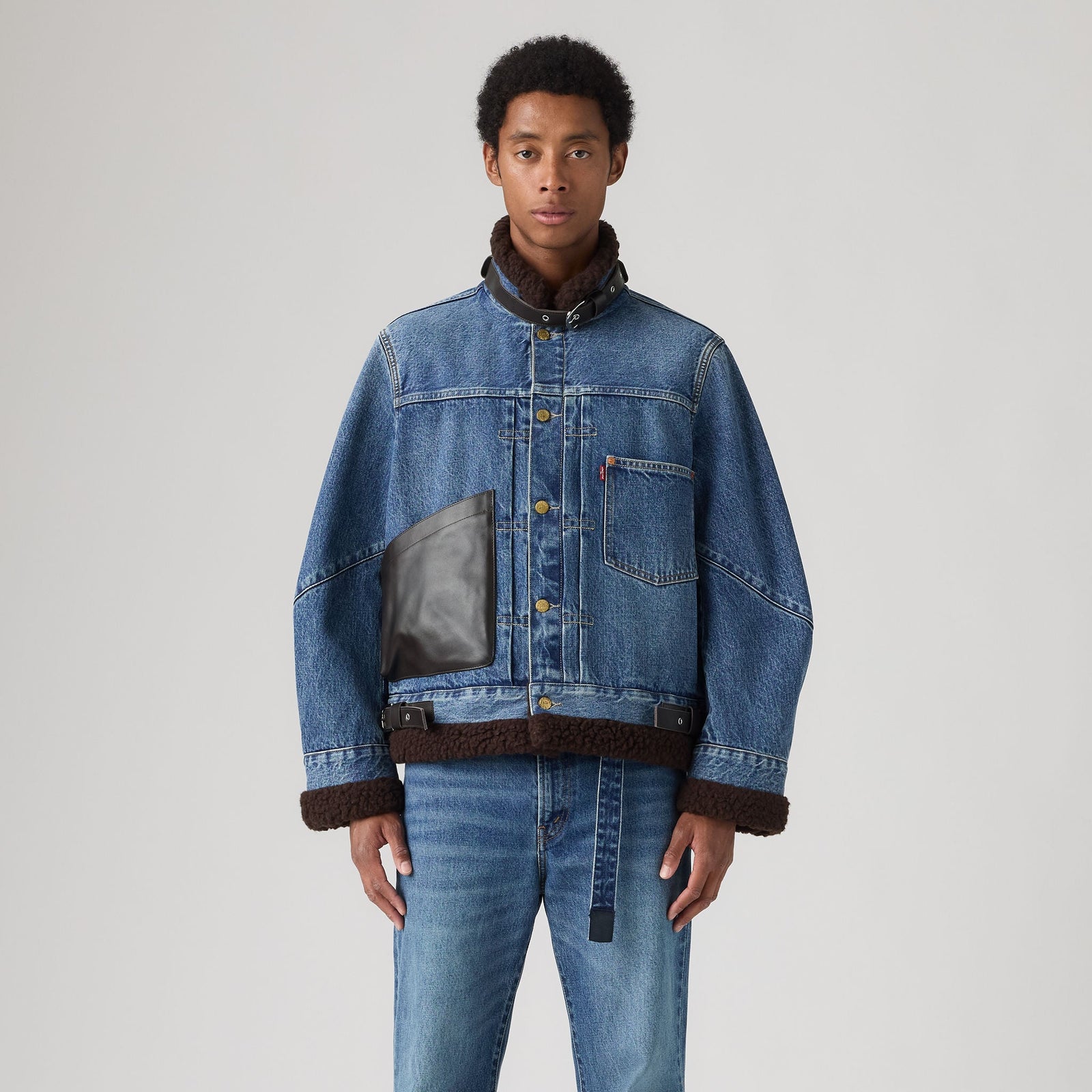 Main 3 - Levi’s® x sacai Men's Sherpa Jacket - 008BG0002