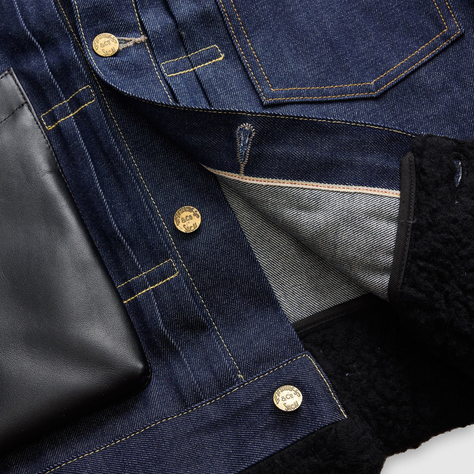 Main 10 - Levi’s® x sacai Men's Sherpa Jacket - 008BG0003