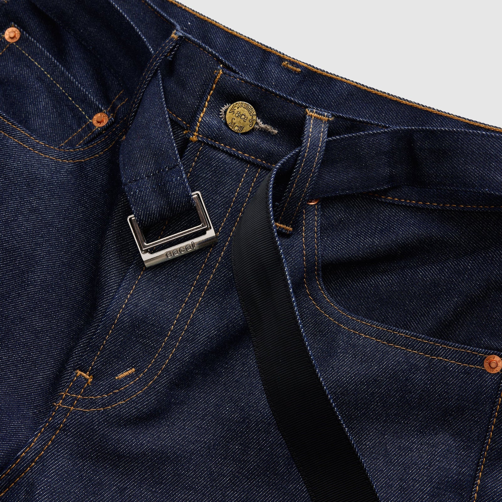 Main 11 - Levi’s® x sacai Belted Flare Pants - 008LN0001