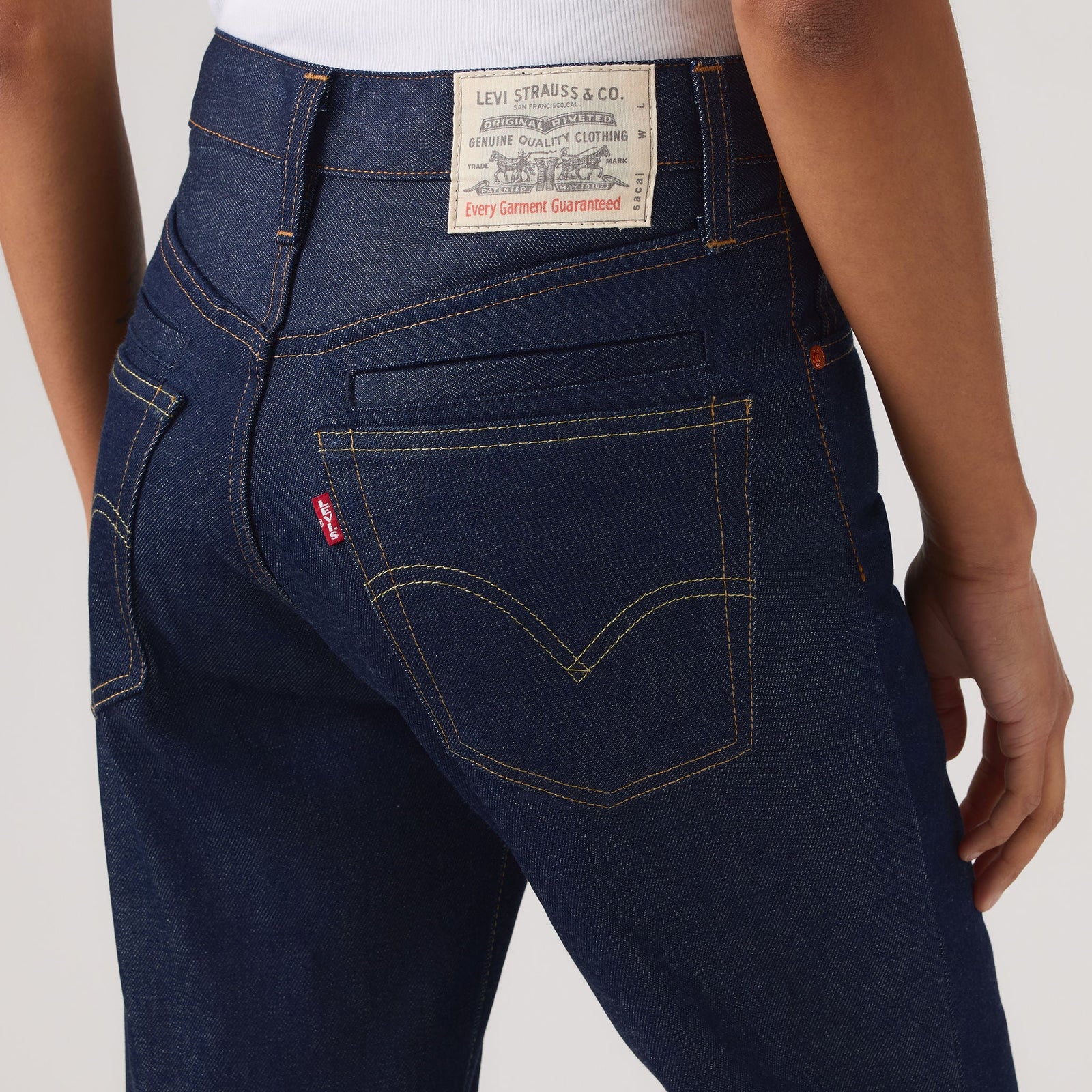 Main 7 - Levi’s® x sacai Belted Flare Pants - 008LN0001