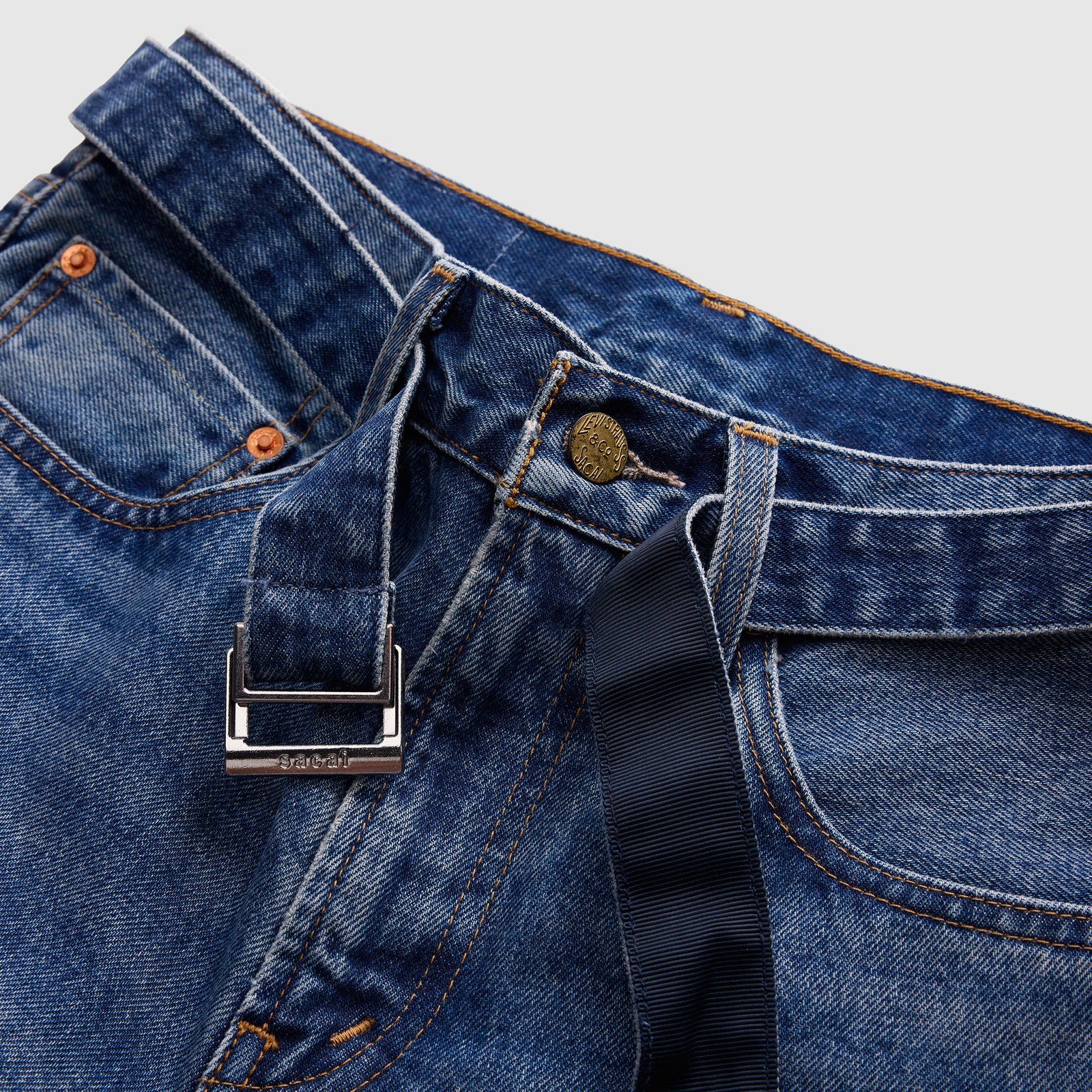 Main 11 - Levi’s® x sacai Belted Flare Pants - 008LN0002