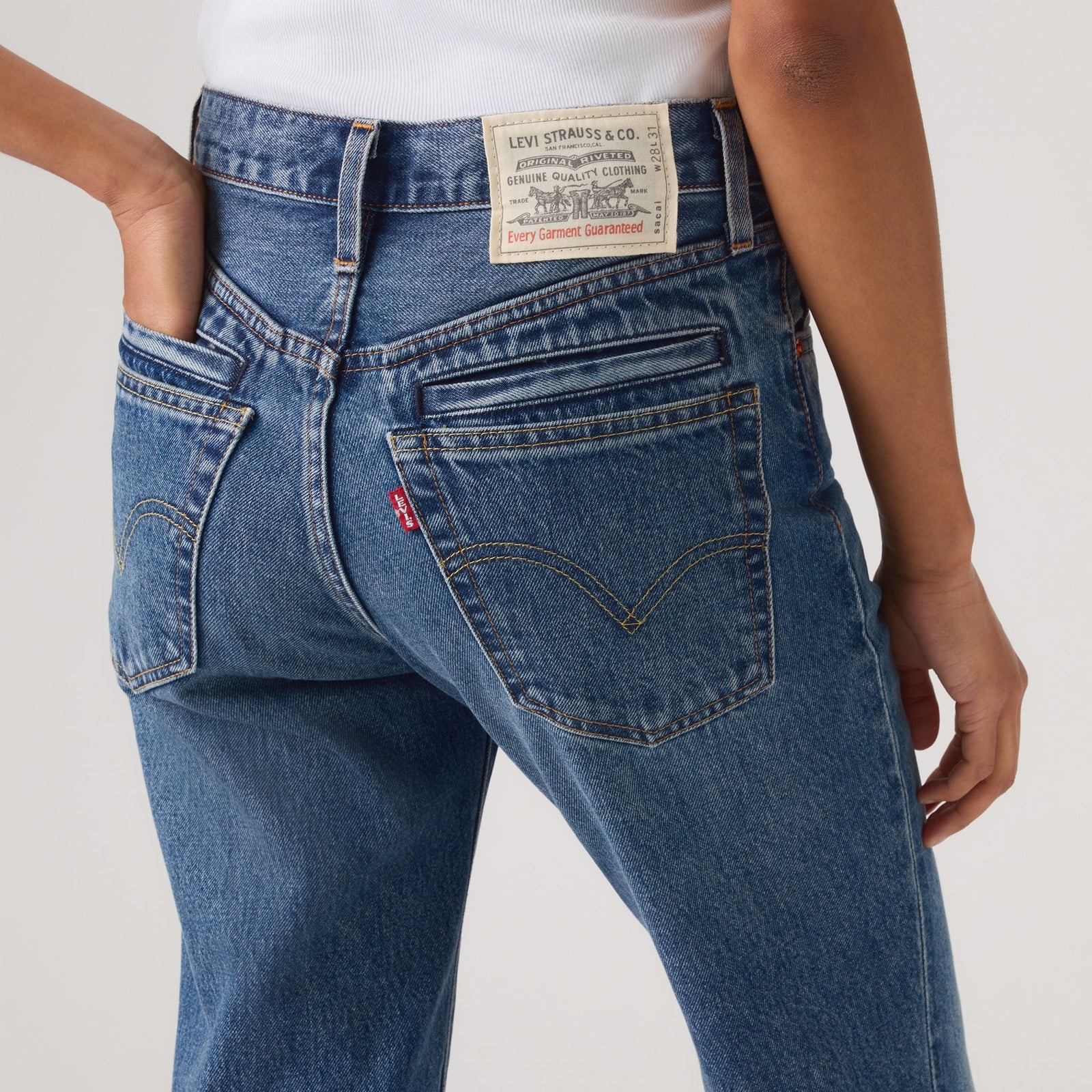 Main 7 - Levi’s® x sacai Belted Flare Pants - 008LN0002