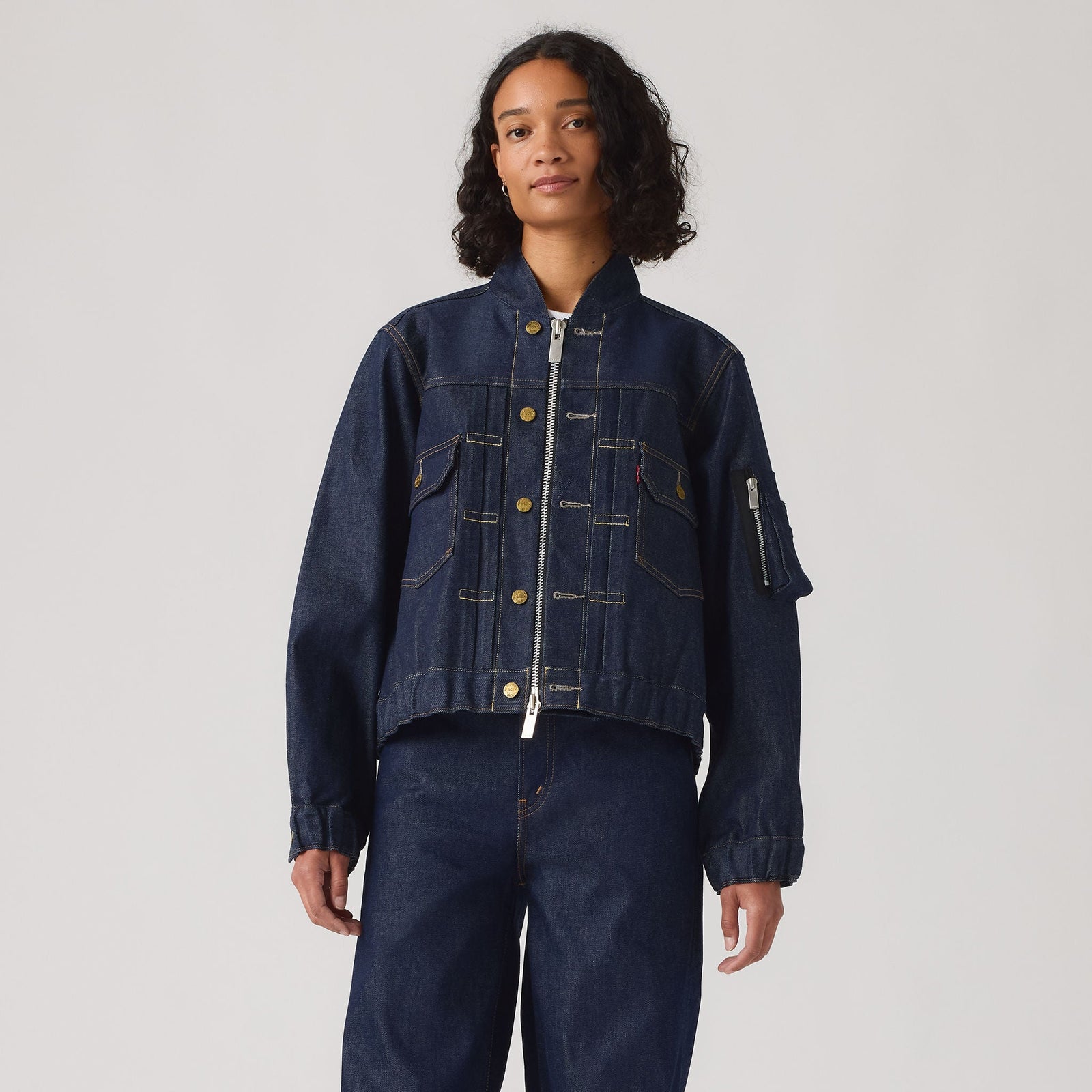 Main 3 - Levi’s® x sacai Women's Blouson Jacket - 008BN0001