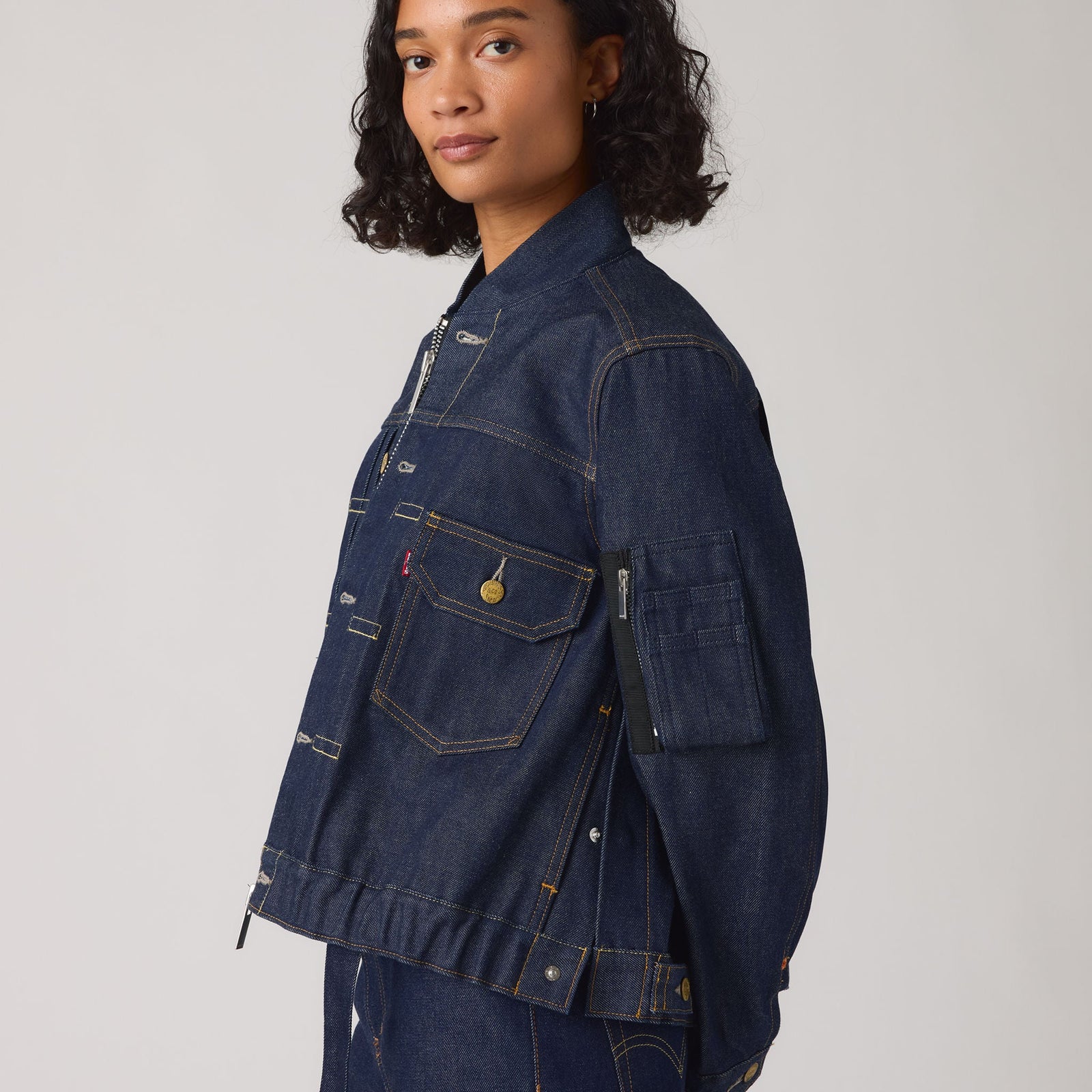 Main 4 - Levi’s® x sacai Women's Blouson Jacket - 008BN0001