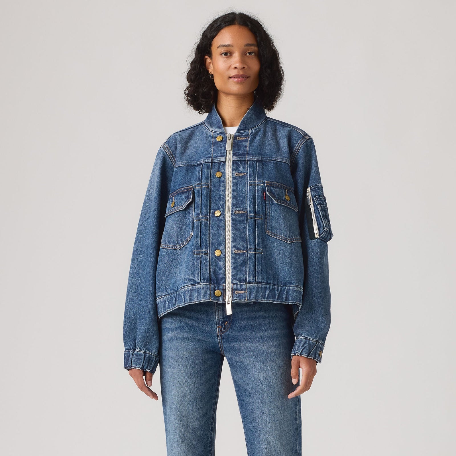 Main 3 - Levi’s® x sacai Women's Blouson Jacket - 008BN0002