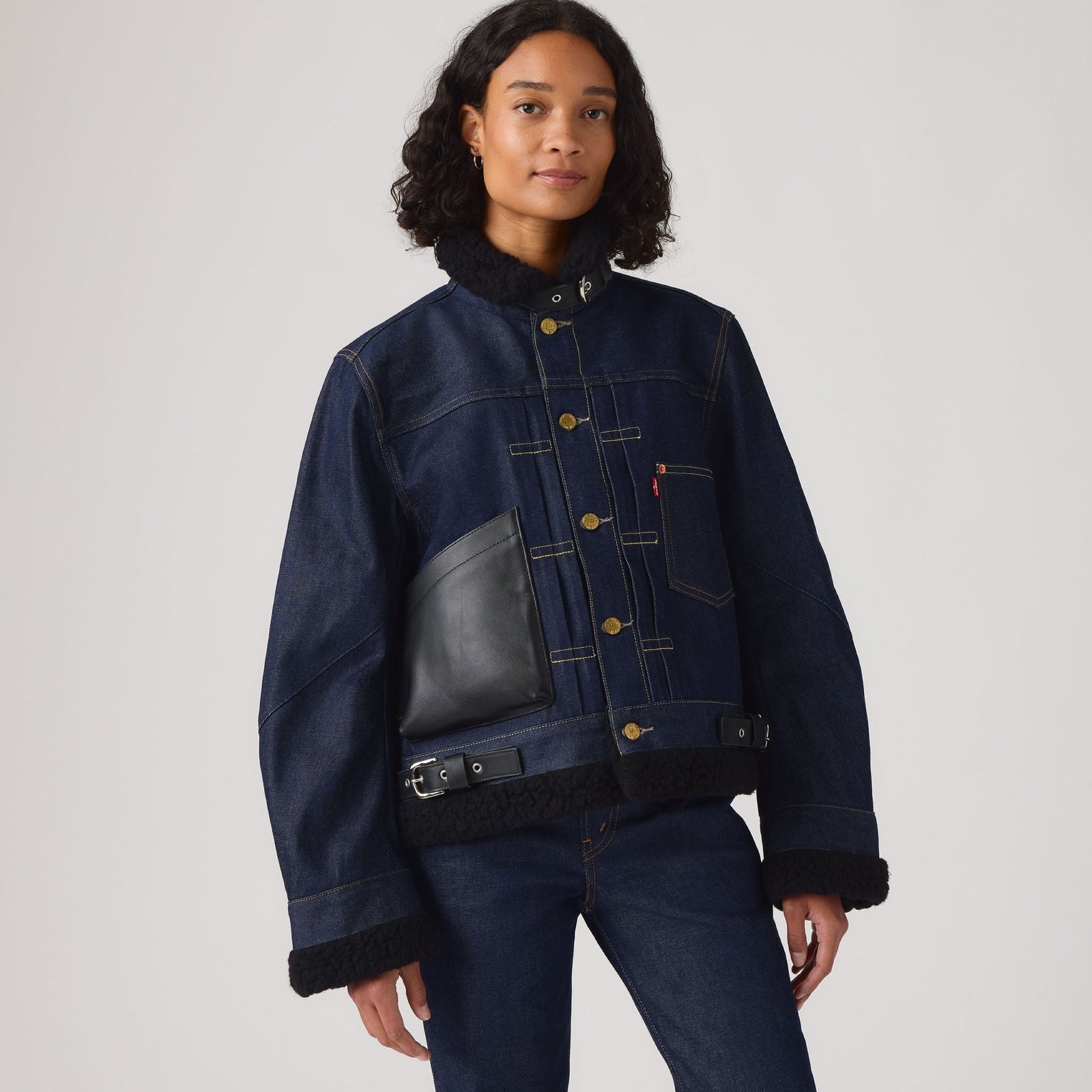 Main 1 - Levi’s® x sacai Women's Sherpa Jacket - 008BM0001