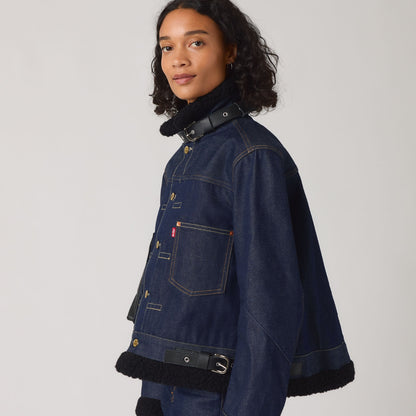 Thumbnail 4 - Levi’s® x sacai Women's Sherpa Jacket - 008BM0001