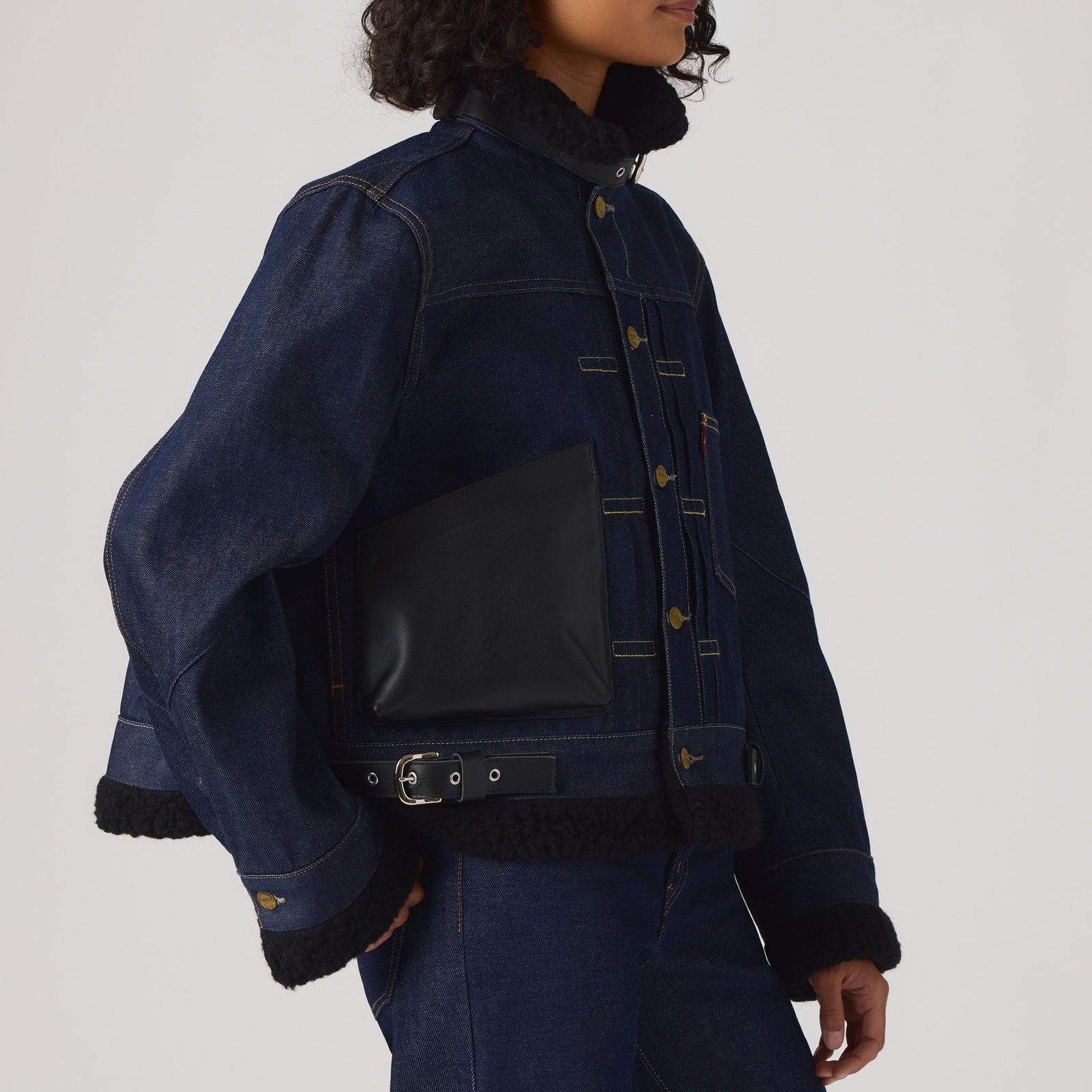 Main 5 - Levi’s® x sacai Women's Sherpa Jacket - 008BM0001