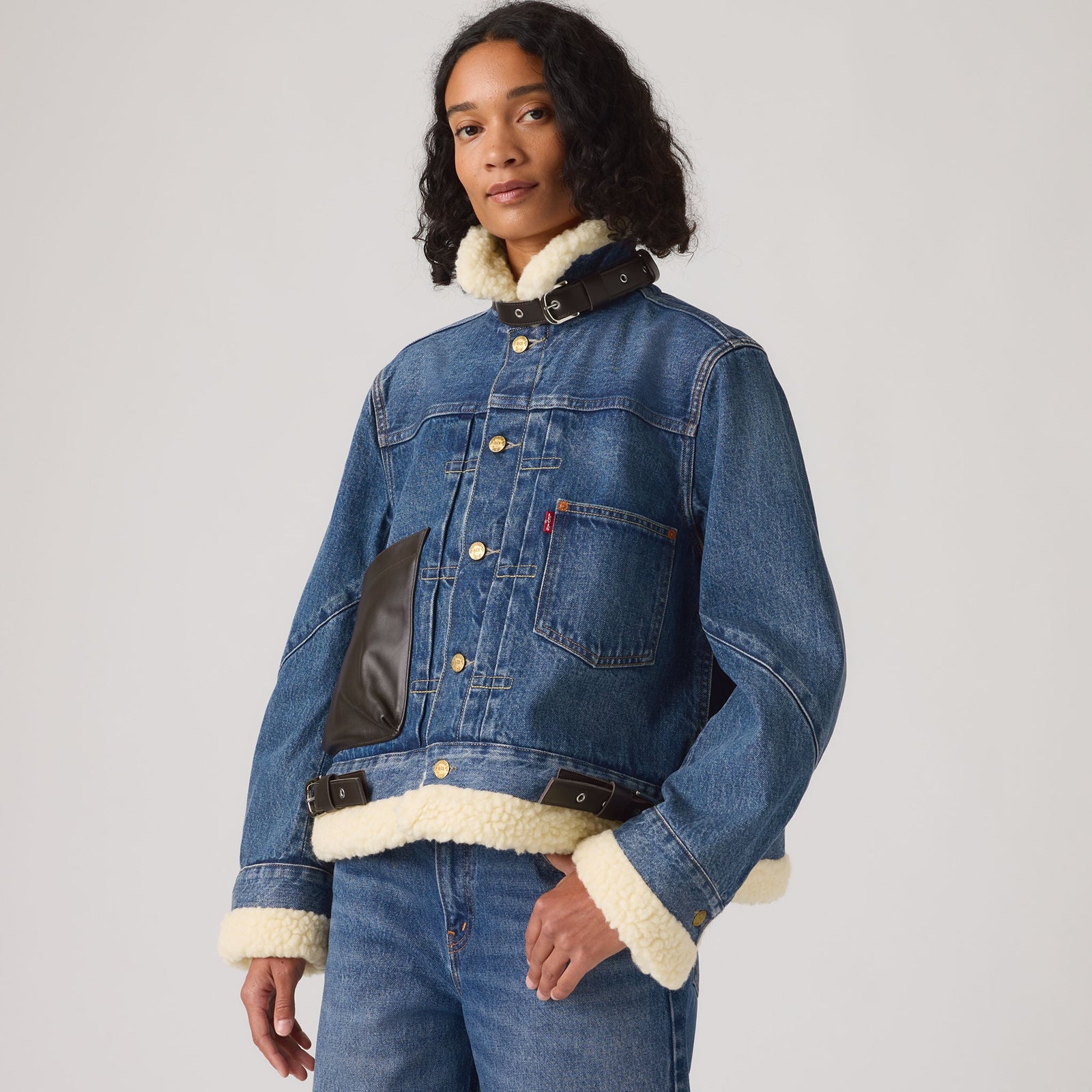 Main 1 - Levi’s® x sacai Women's Sherpa Jacket - 008BM0002