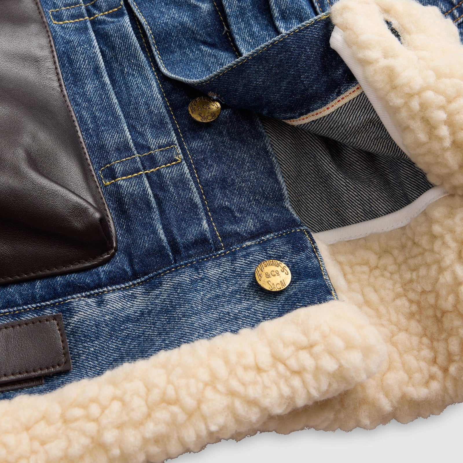Main 10 - Levi’s® x sacai Women's Sherpa Jacket - 008BM0002