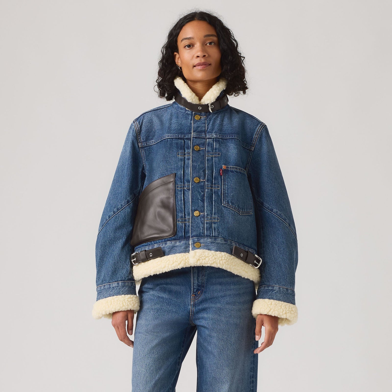 Main 3 - Levi’s® x sacai Women's Sherpa Jacket - 008BM0002