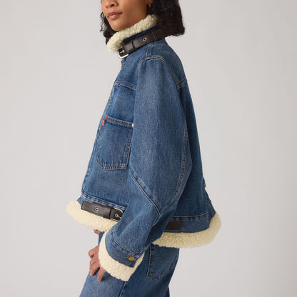Thumbnail 4 - Levi’s® x sacai Women's Sherpa Jacket - 008BM0002