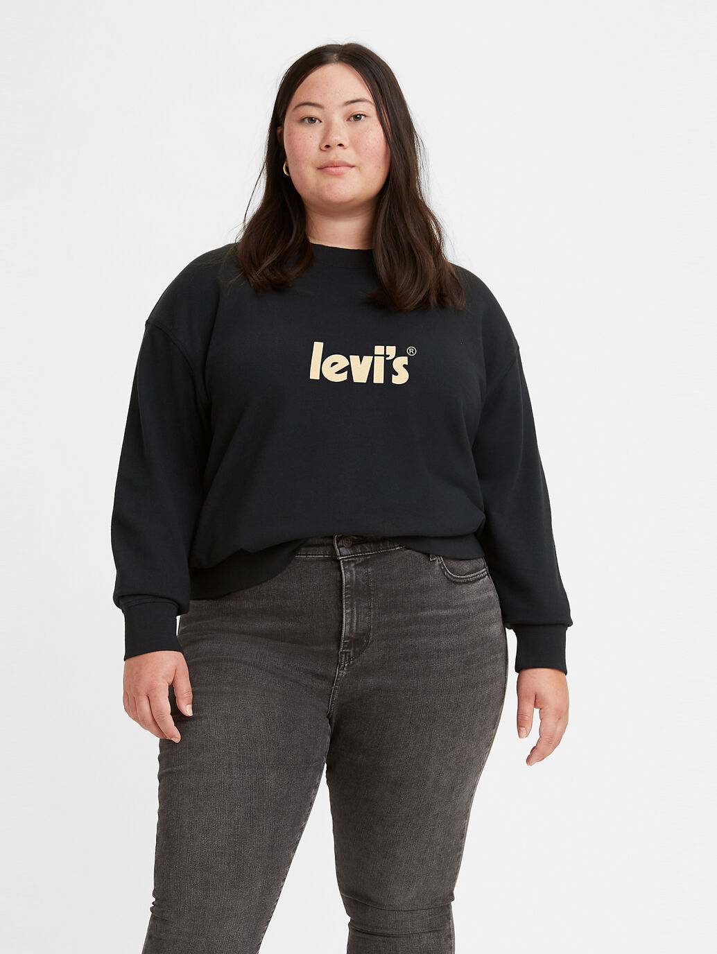 black levi's sweatshirt womens