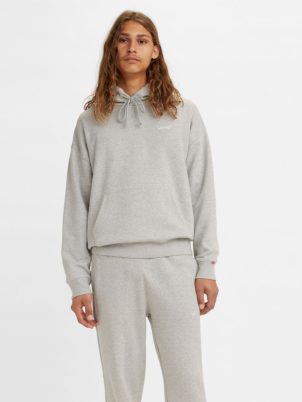 grey levis hoodie women's