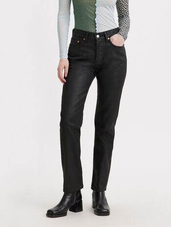 Black 501® Waxed Jeans for Women - 100% Cotton Denim