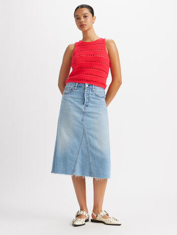 Levi's® Women's High-Rise A-Line Deconstructed Skirt