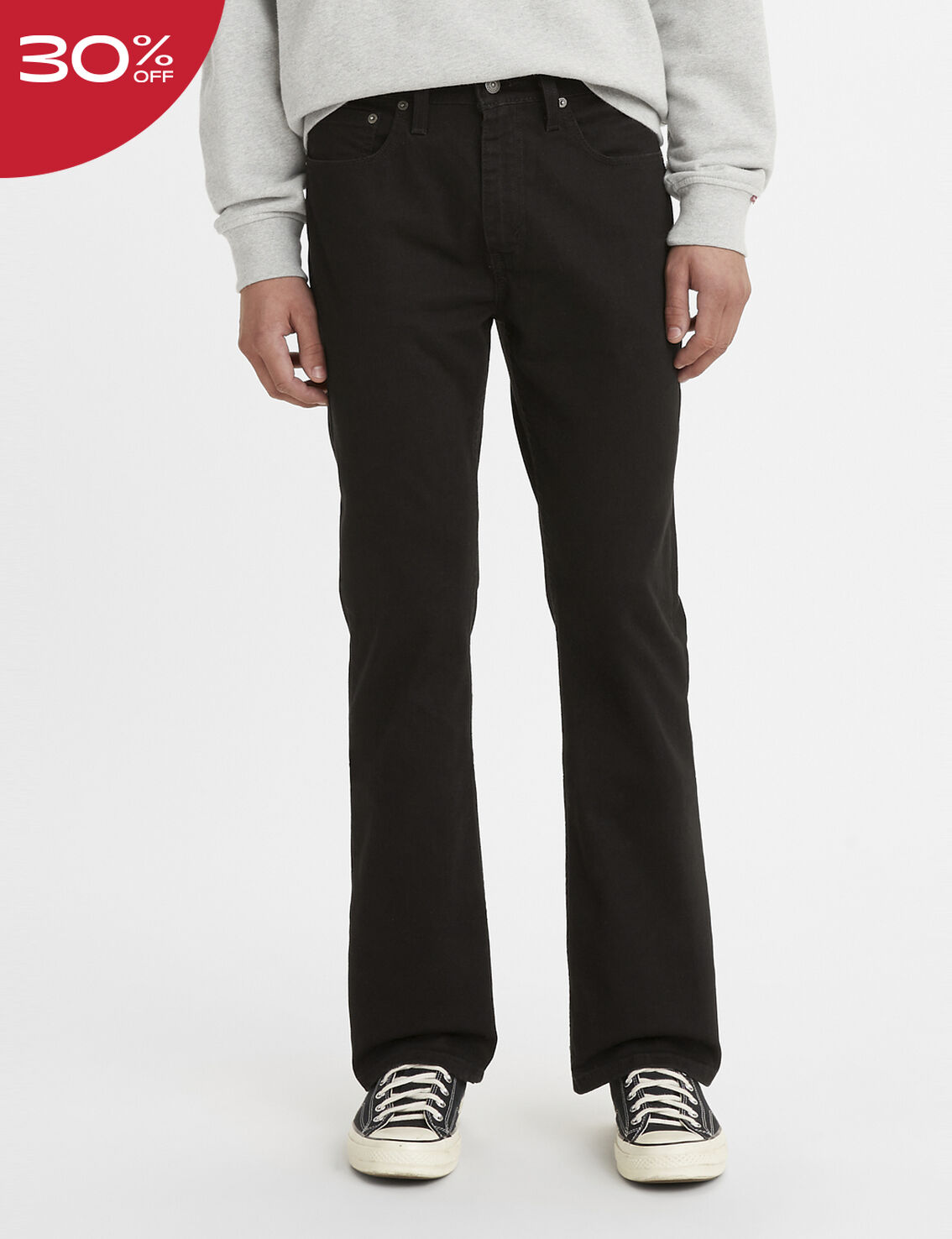 Black 527™ Slim Bootcut Jeans For Men - Denim With Stretch
