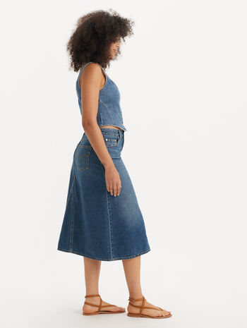 Levi's® Women's High-Rise A-Line Deconstructed Skirt