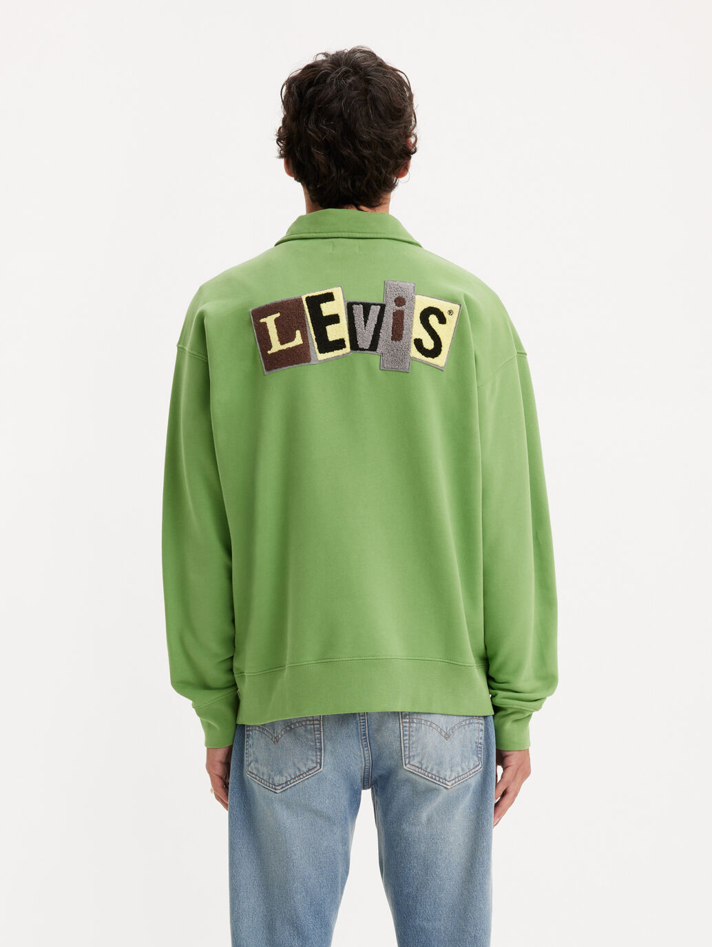 Levi's® Skateboarding Men's Quarter-Zip Sweatshirt - Jade Green