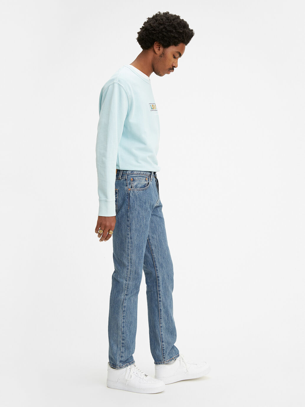 Men's Blue 501® Original Jeans - Flat Finish Straight Leg